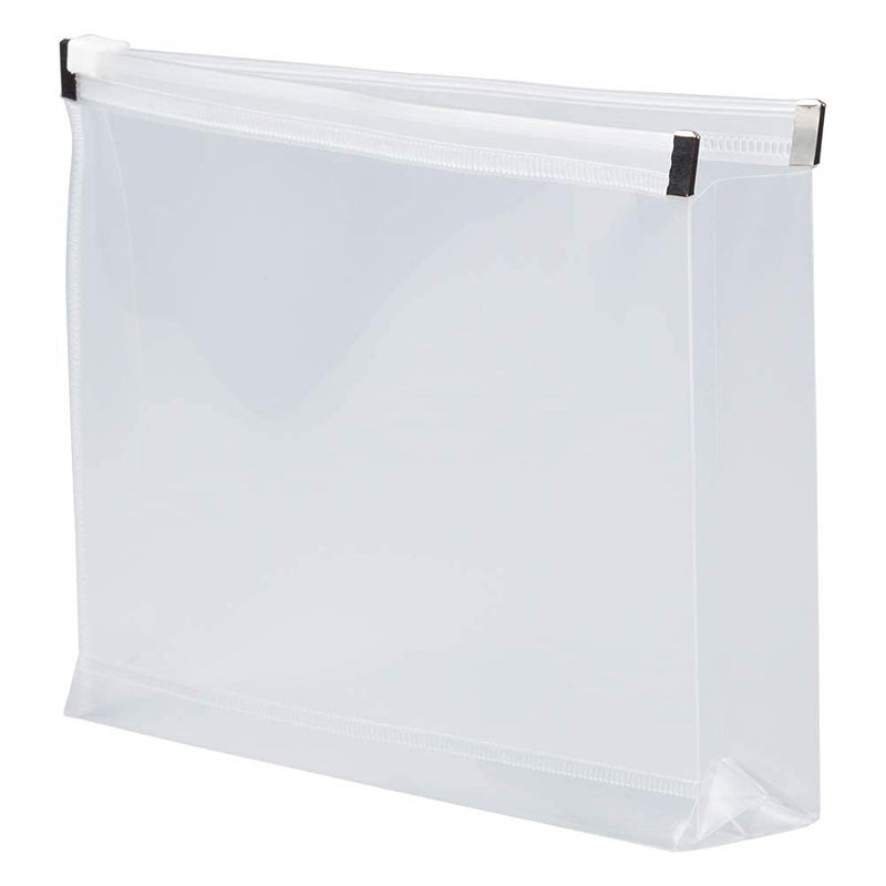 JAM PAPER Plastic Envelopes with Zip Closure - Index - 5 1/4 x 8 - Clear - 12/Pack - Image 4